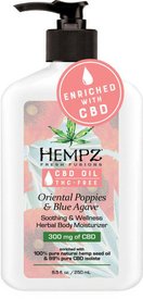 Fresh Fusions Oriental Poppies & Blue Agave CBD Herbal Body Moisturizer